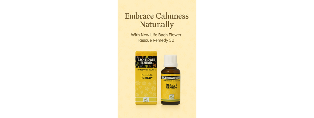 New Life Bach Flower Rescue Remedy 30 – A Natural Path to Inner Calm New Life Bach Flower Rescue Remedy 30 – A Natural Path to Inner Calm
