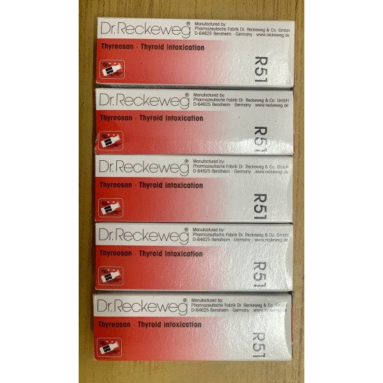 Dr. Reckeweg R51 Thyroid Intoxication Drop x 5 Bottles
