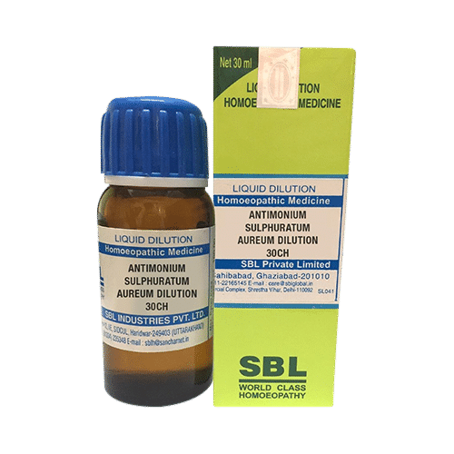 SBL Antimonium Sulphuratum Aureum Dilution 30 CH