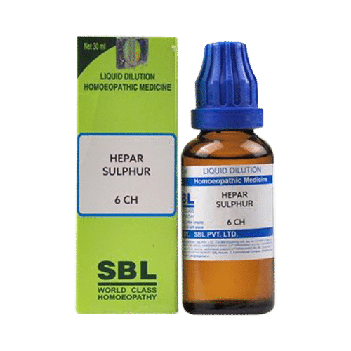 SBL Hepar Sulphur Dilution 6 CH