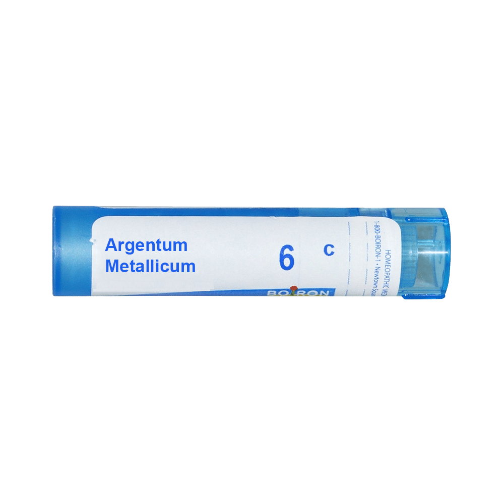 Boiron Argentum Metallicum Multi Dose Approx 80 Pellets 6 CH 6 CH, Homeopathic medicine for Respiratory System, Homeopathic medicine for Cough image