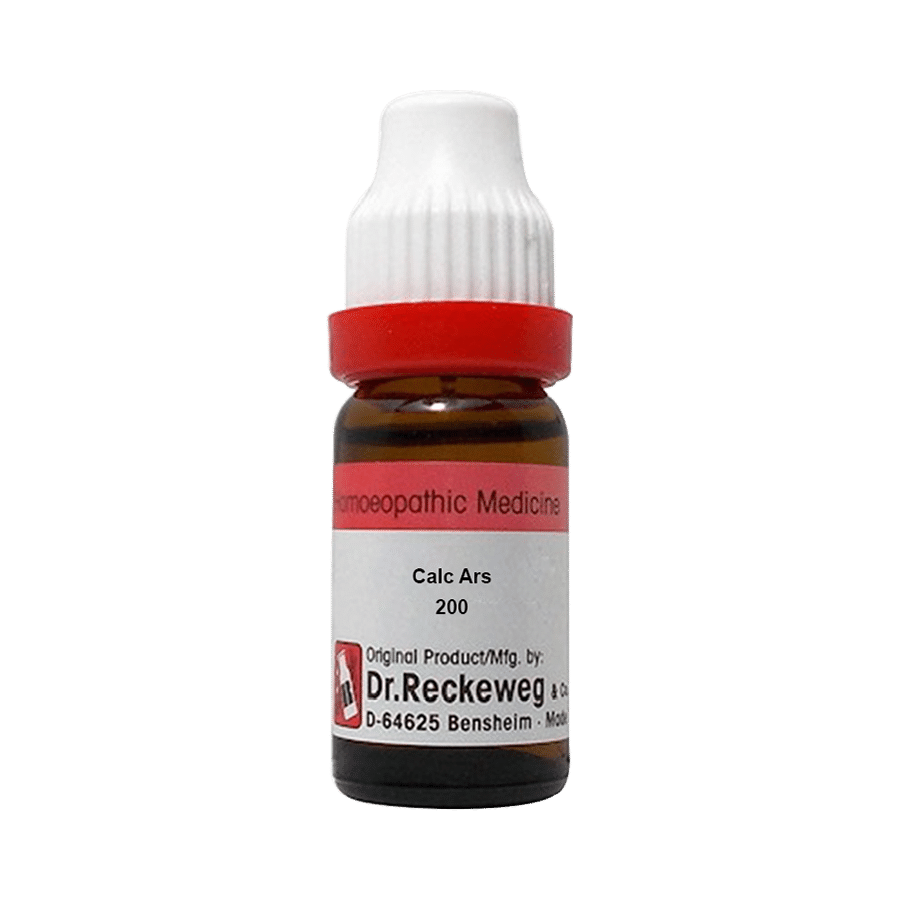 Dr. Reckeweg Calc Ars Dilution 200 CH Dilutions Homeopathy, 200 CH, Homeopathic medicine for Nervous System, Homeopathic medicine for Headache & Migraine, Homeopathic medicine for Vertigo image