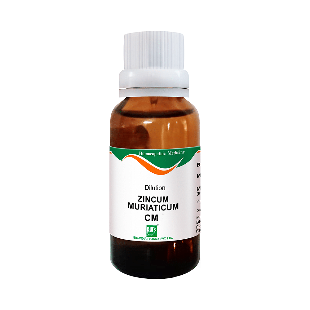 Showing image for Bio India Zincum Muriaticum Dilution CM CH Bio India Zincum Muriaticum Dilution CM CH image