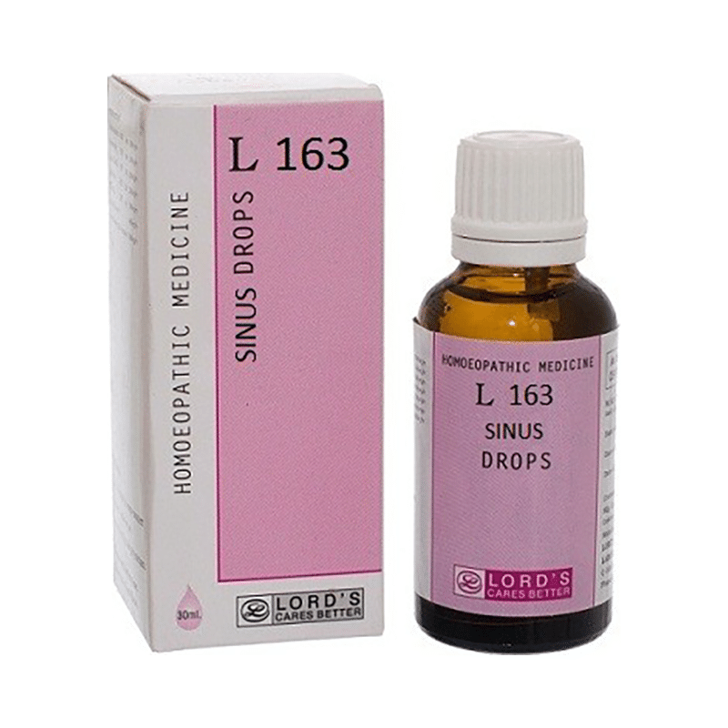Lord's L 163 Sinus Drop Medicines, Homeopathic medicine for Nervous System, Homeopathic medicine for Headache & Migraine, Homeopathic medicine for Respiratory System, Homeopathic medicine for Epistaxis (Nose Bleed), Homeopathic medicine for Running Nose &