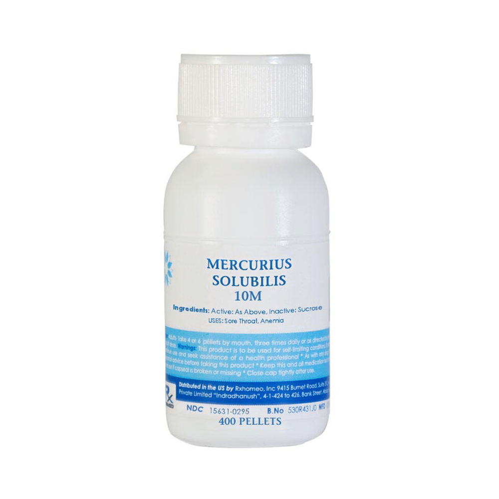 Rxhomeo Mercurius Solubilis Pellets 10M Rxhomeo Mercurius Solubilis Pellets 10M