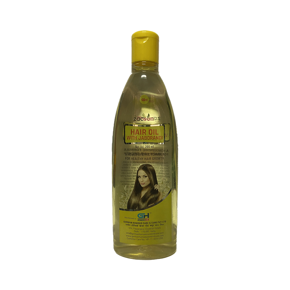 Zacson Hair Oil with Jaborandi Homeopathic medicine for Hair, Homeopathic medicine for Dandruff image