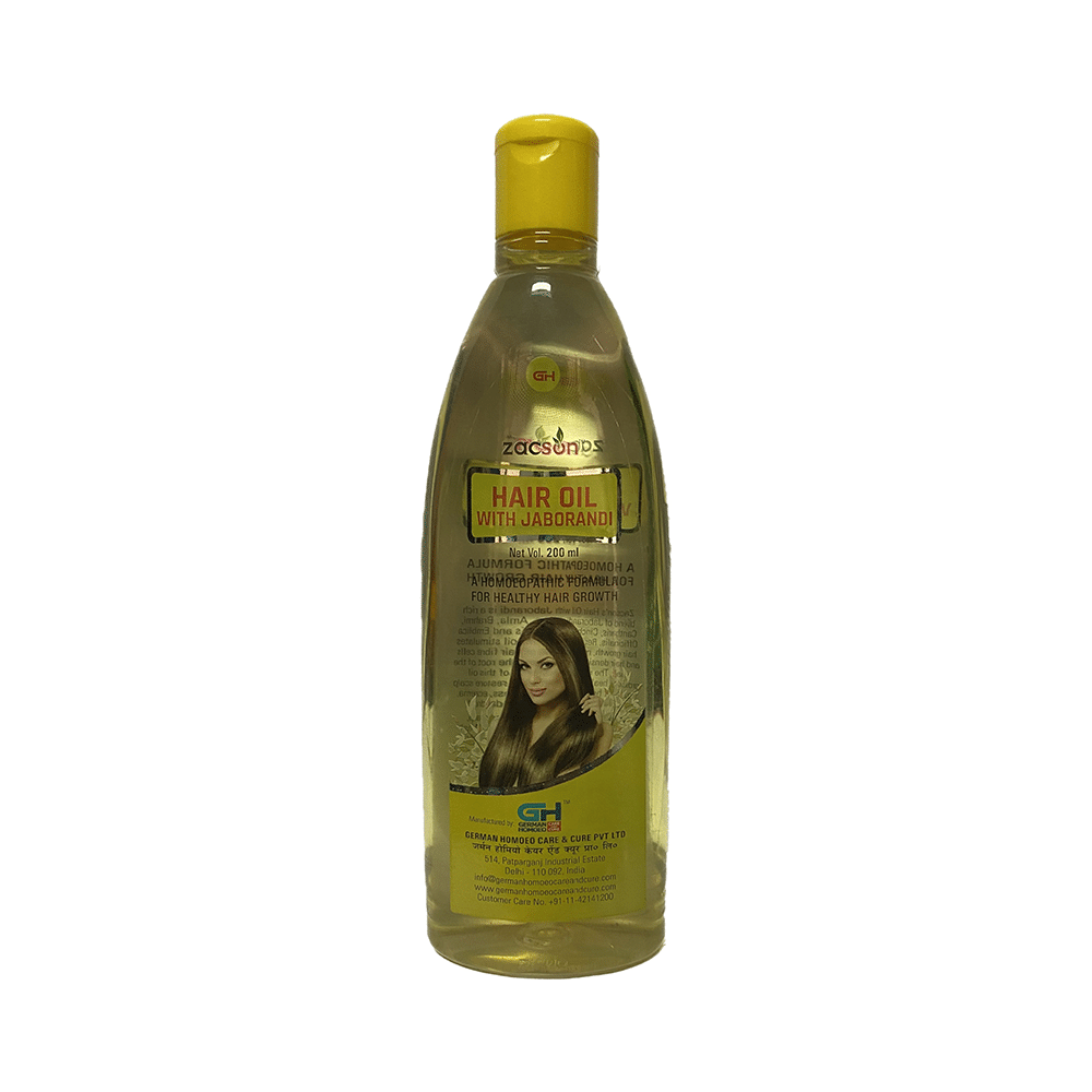 Showing image for Zacson Hair Oil with Jaborandi Zacson Hair Oil with Jaborandi Homeopathic medicine for Hair, Homeopathic medicine for Dandruff image