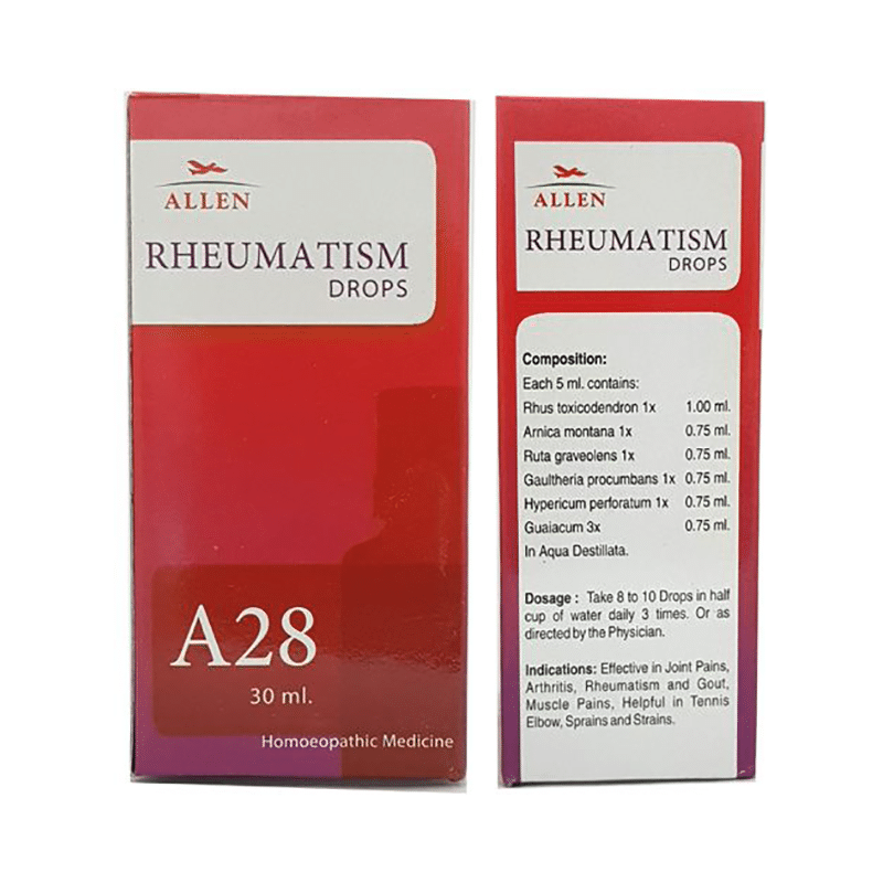 Allen A28 Rheumatism Drop Allen A28 Rheumatism Drop
