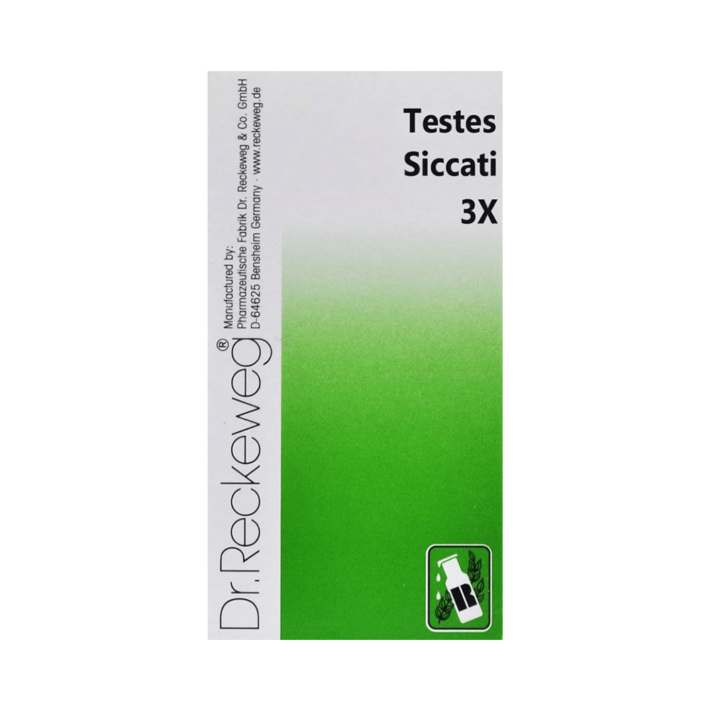 Dr. Reckeweg Testes Siccati Trituration Tablet 3X Dr. Reckeweg Testes Siccati Trituration Tablet 3X