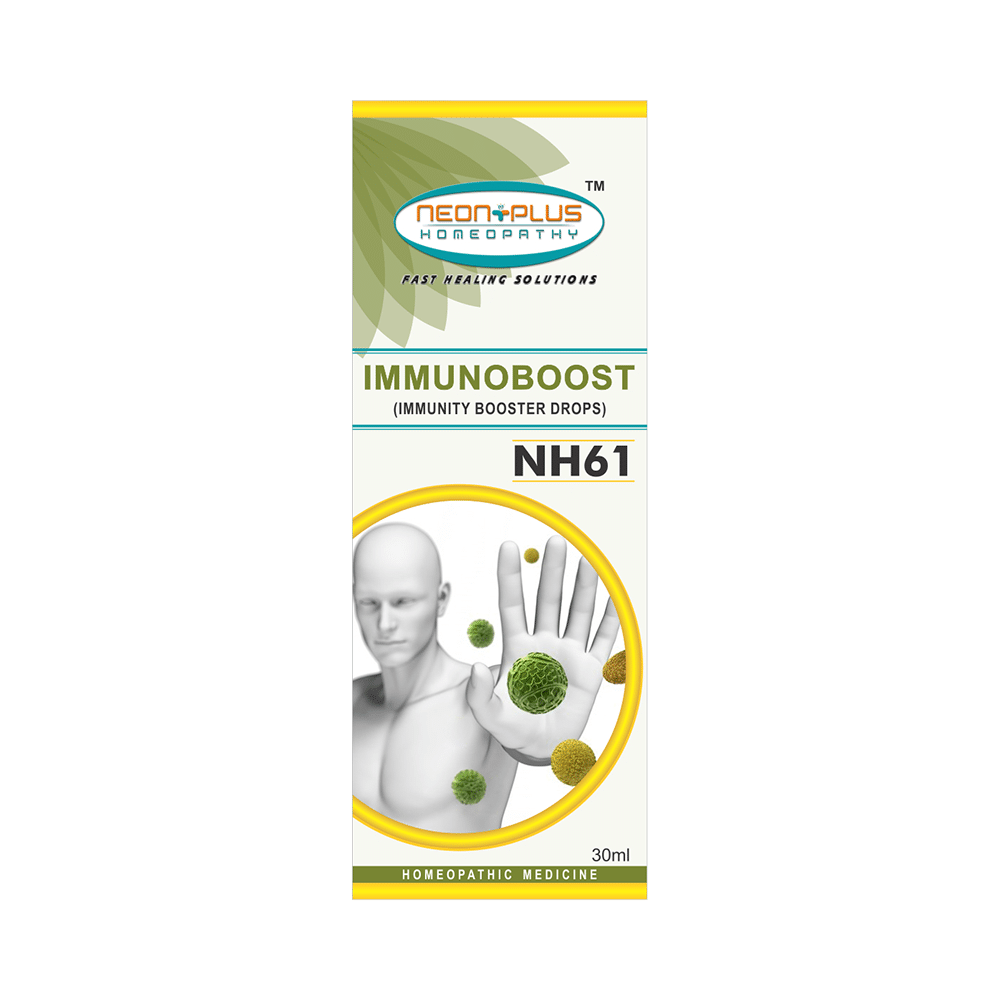 Neon Plus NH61 Immunoboost Drop Medicines, Homeopathic medicine for Fevers & Flu, Homeopathic medicine for Respiratory System, Homeopathic medicine for Cough image