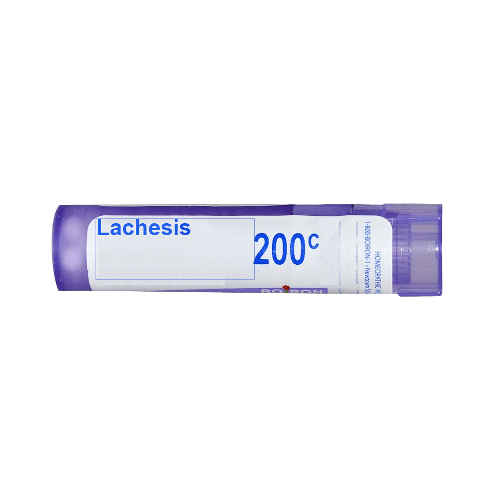 Boiron Lachesis Pellets 200C Homeopathic medicine for Female Health, Homeopathic medicine for Painful Menses image