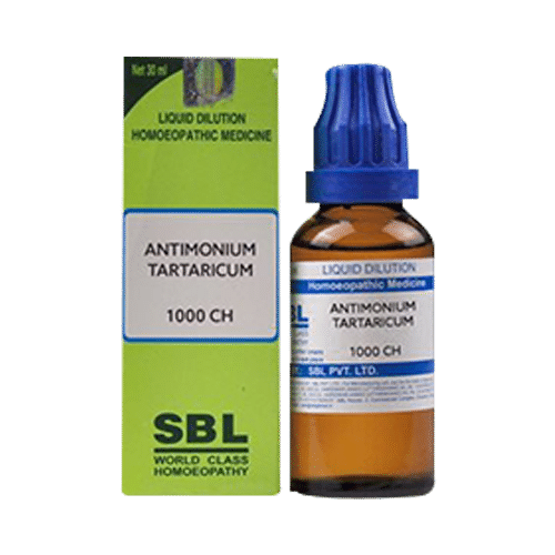 SBL Antimonium Tartaricum Dilution 1000 CH SBL Antimonium Tartaricum Dilution 1000 CH