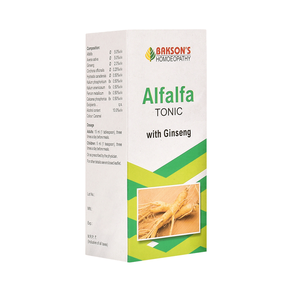 Bakson's Alfalfa Tonic with Ginseng Bakson's Alfalfa Tonic with Ginseng