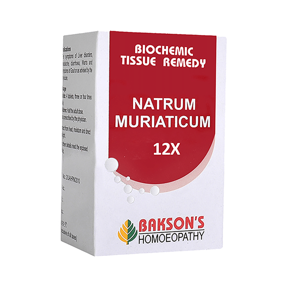 Bakson's Natrum Muriaticum Biochemic Tablet 12X