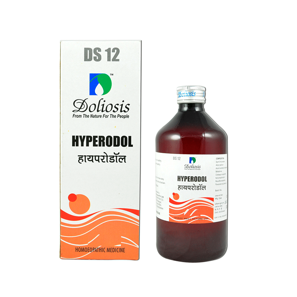 Doliosis DS12 Hyperodol Syrup Homeopathic medicine for Heart & Blood Circulation, Homeopathic medicine for High Blood Pressure image