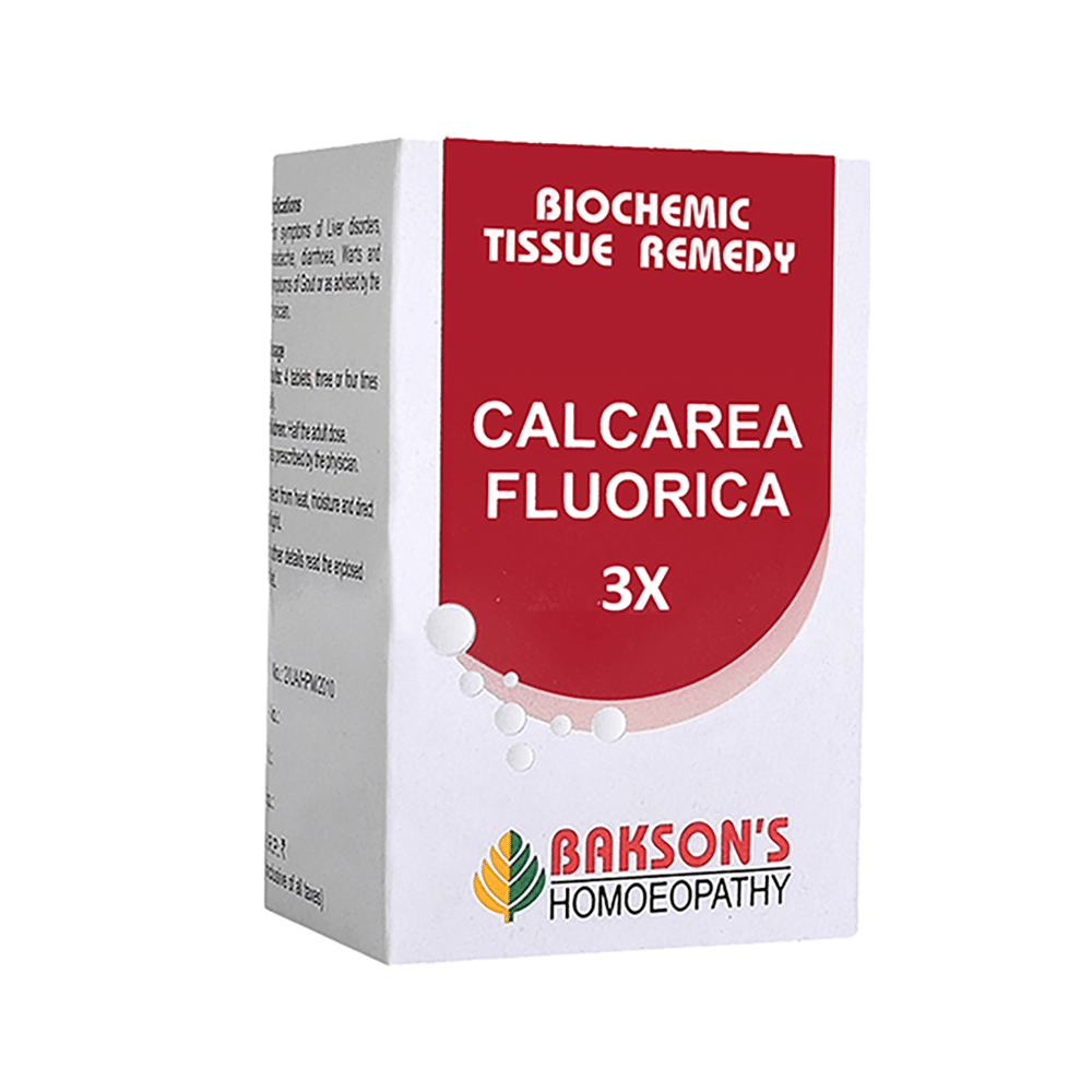 Bakson's Calcarea Fluorica Biochemic Tablet 3X Bakson's Calcarea Fluorica Biochemic Tablet 3X