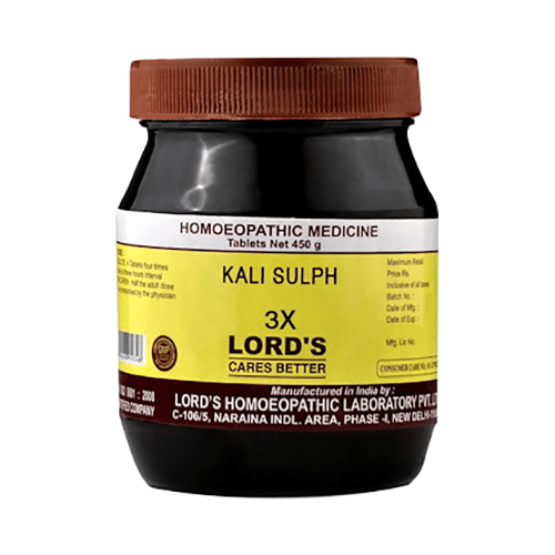 Lord's Kali Sulph Biochemic Tablet 3X
