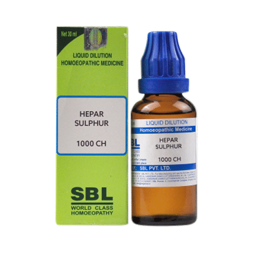 SBL Hepar Sulphur Dilution 1000 CH