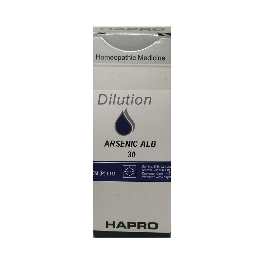 Hapro Arsenic Alb Dilution 30 CH Hapro Arsenic Alb Dilution 30 CH