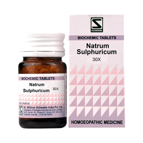 Dr Willmar Schwabe India Natrum Sulphuricum Biochemic Tablet 30X