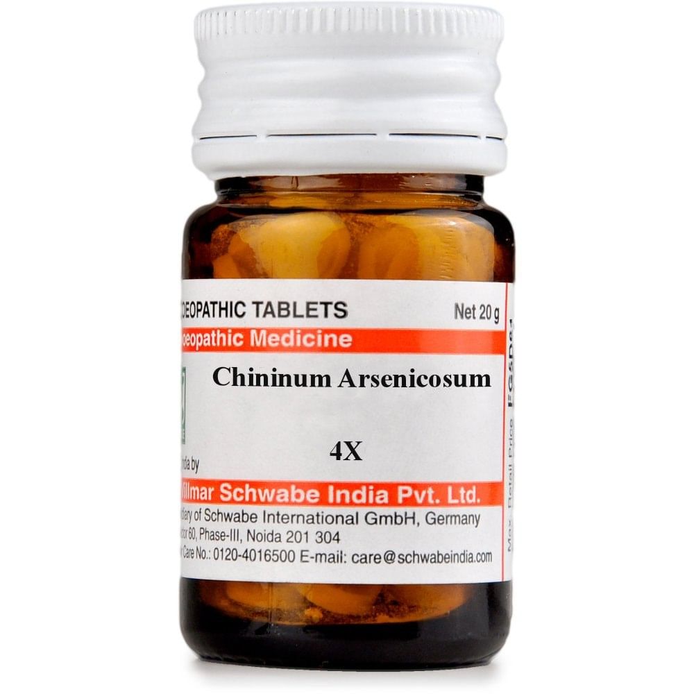 Dr Willmar Schwabe India Chininum Arsenicosum Trituration Tablet 4X