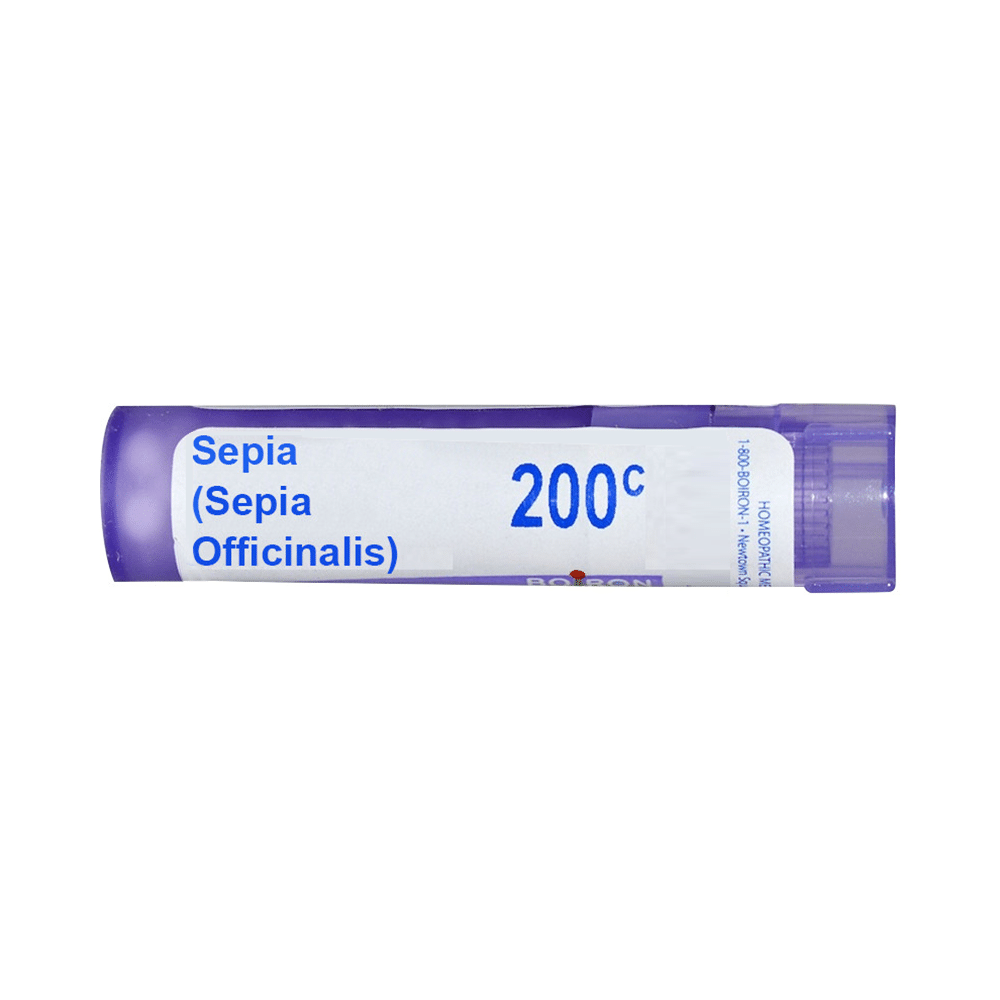 Showing image for Boiron Sepia (Sepia Officinalis) Pellets 200C Boiron Sepia (Sepia Officinalis) Pellets 200C Homeopathic medicine for Digestive System, Homeopathic medicine for Constipation, Homeopathic medicine for Female Health, Homeopathic medicine for Menopause image