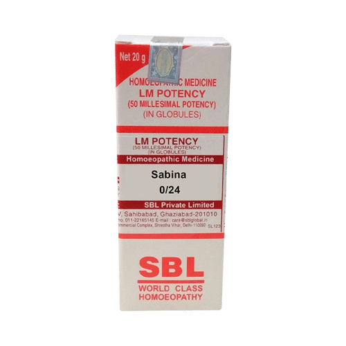 SBL Sabina 0/24 LM Millesimal LM Potencies, LM 0/24, Homeopathic medicine for Digestive System, Homeopathic medicine for Constipation, Homeopathic medicine for Piles & Fissures, Homeopathic medicine for Female Health, Homeopathic medicine for Abortion ima