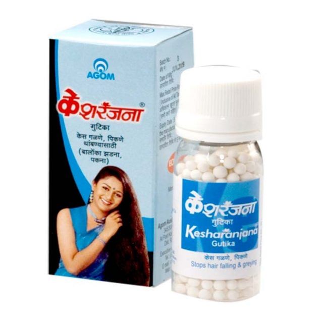 Showing image for Agom Kesharanjana Gutika Agom Kesharanjana Gutika Homeopathic medicine for Hair, Homeopathic medicine for Hair Fall, Homeopathic medicine for Heart & Blood Circulation, Homeopathic medicine for Circulation Disorders, Personal Care, Hair Care image