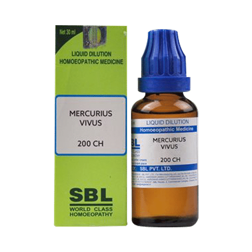 SBL Mercurius Vivus Dilution 200 CH SBL Mercurius Vivus Dilution 200 CH