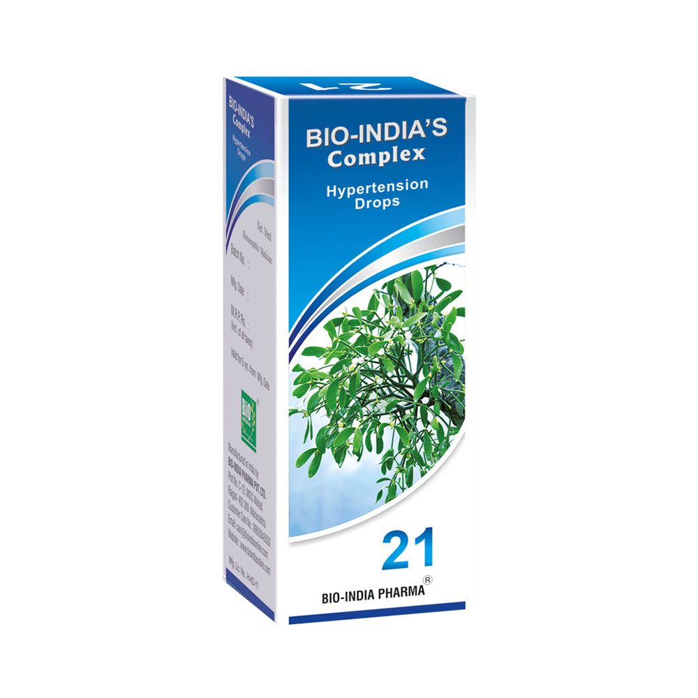 Showing image for Bio India Complex 21 Hypertension Drop Bio India Complex 21 Hypertension Drop Medicines image