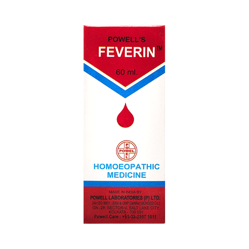 Showing image for Powell's Feverin Syrup Powell's Feverin Syrup Homeopathic medicine for Digestive System, Homeopathic medicine for Loss of Appetite, Homeopathic medicine for Nervous System, Homeopathic medicine for Headache & Migraine, Homeopathic medicine for Respiratory System, Homeopathic me