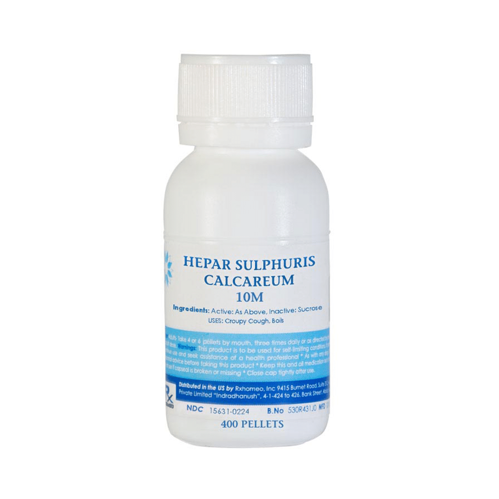 Rxhomeo Hepar Sulphuris Calcareum Pellets 10M Rxhomeo Hepar Sulphuris Calcareum Pellets 10M