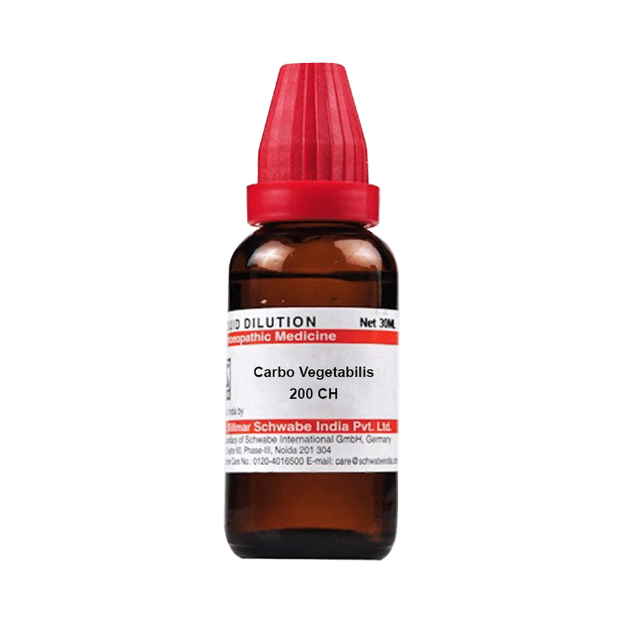 Dr Willmar Schwabe India Carbo Vegetabilis Dilution 200 CH Dr Willmar Schwabe India Carbo Vegetabilis Dilution 200 CH