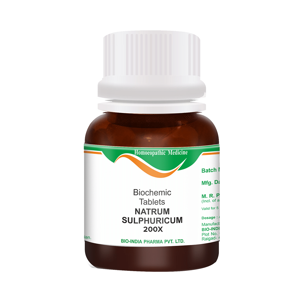 Bio India Natrum Sulphuricum Biochemic Tablet 200X image