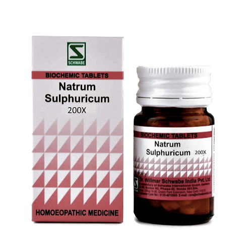 Dr Willmar Schwabe India Natrum Sulphuricum Biochemic Tablet 200X Dr Willmar Schwabe India Natrum Sulphuricum Biochemic Tablet 200X