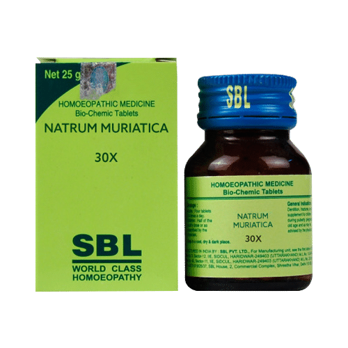 SBL Natrum Muriaticum Biochemic Tablet 30X
