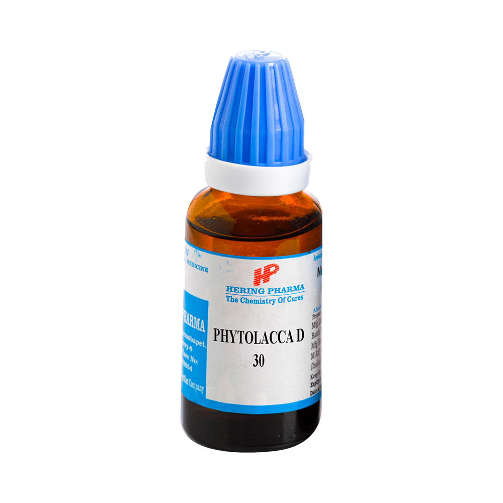 Hering Pharma Phytolacca D Dilution 30 Dilutions Homeopathy image