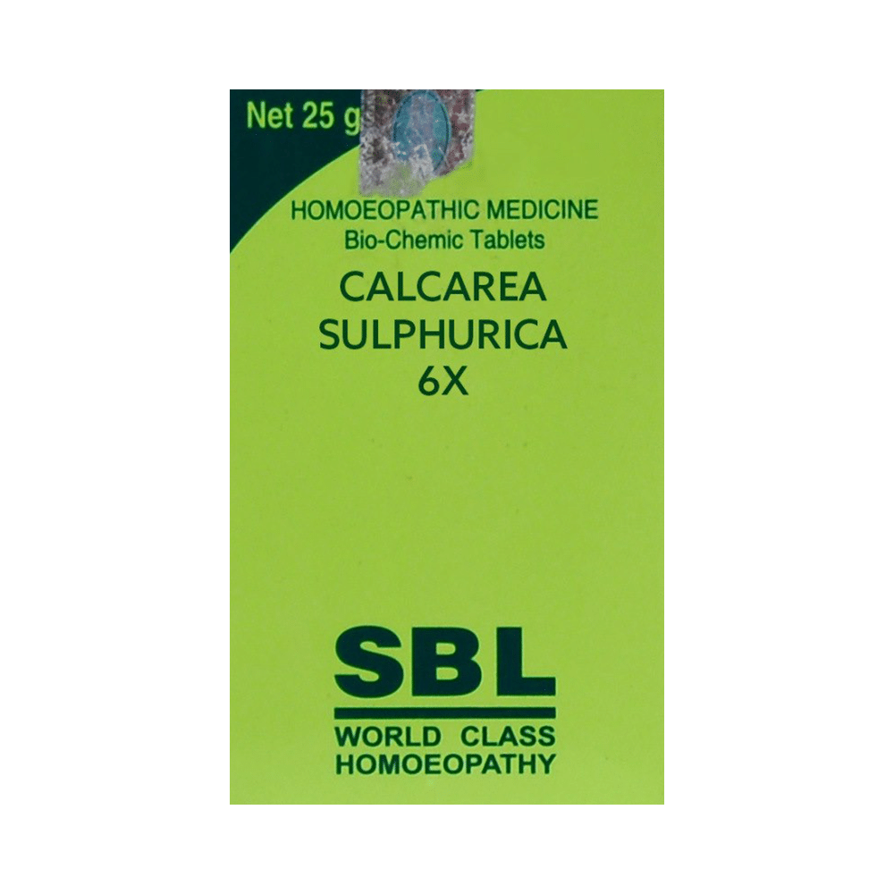 SBL Calcarea Sulphurica Biochemic Tablet 6X