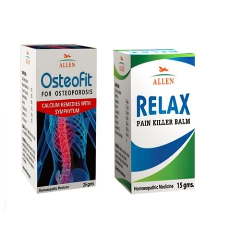 Allen Anti Osteoporosis Combo (Osteofit Tablet + Relax Pain Killer Balm) Allen Anti Osteoporosis Combo (Osteofit Tablet + Relax Pain Killer Balm)