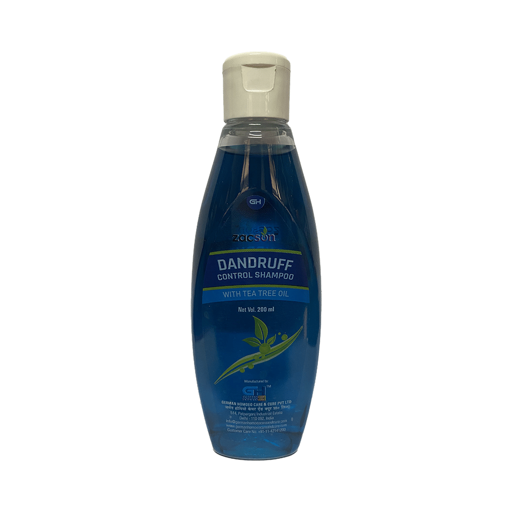 Zacson Dandruff Control Shampoo with Tea Tree Oil Homeopathic medicine for Hair, Homeopathic medicine for Dandruff, Homeopathic medicine for Lice image