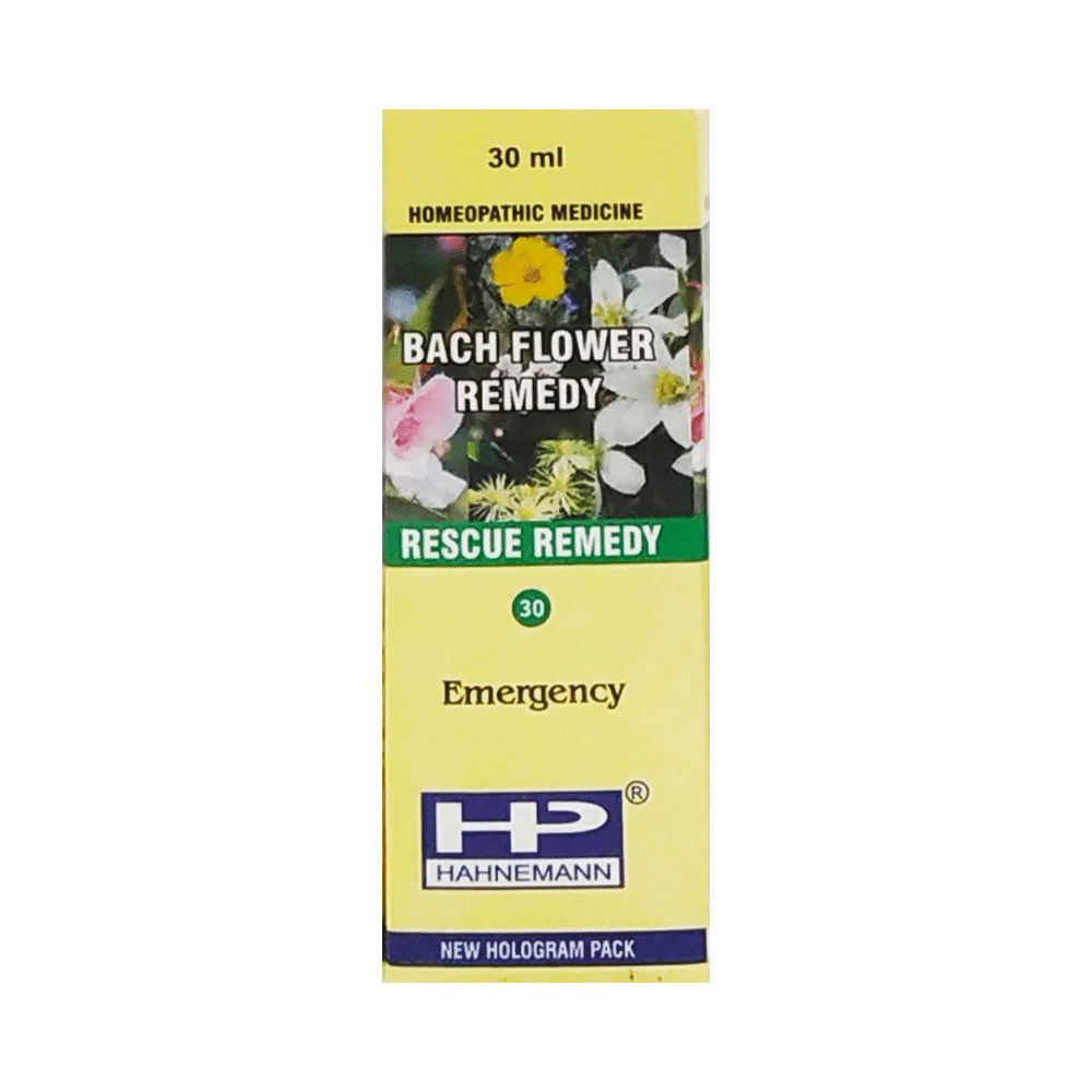 Showing image for Hahnemann Bach Flower Rescue Remedy 30 Hahnemann Bach Flower Rescue Remedy 30 Bach Flower Remedies image