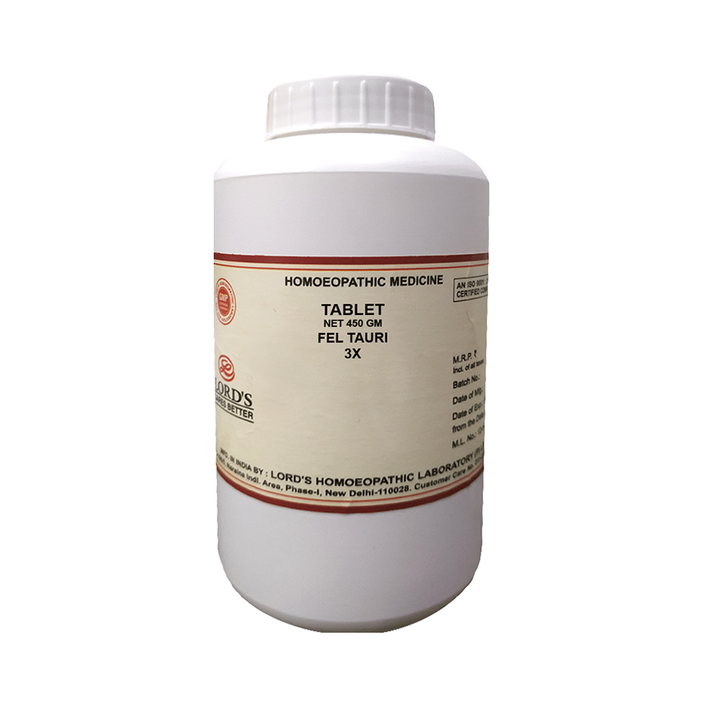 Lord's Fel Tauri Trituration Tablet 3X Lord's Fel Tauri Trituration Tablet 3X