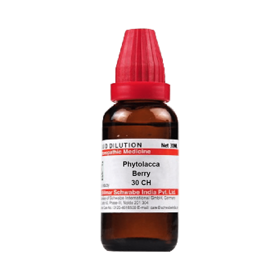 Dr Willmar Schwabe India Phytolacca Berry Dilution 30 CH