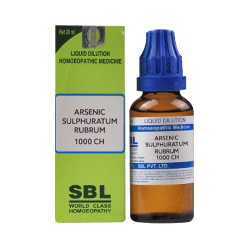 SBL Arsenic Sulphuratum Rubrum Dilution 1000 CH