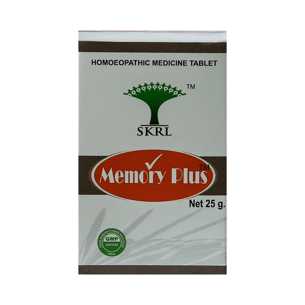SKRL Memory Plus Tablet (25gm Each) SKRL Memory Plus Tablet (25gm Each)