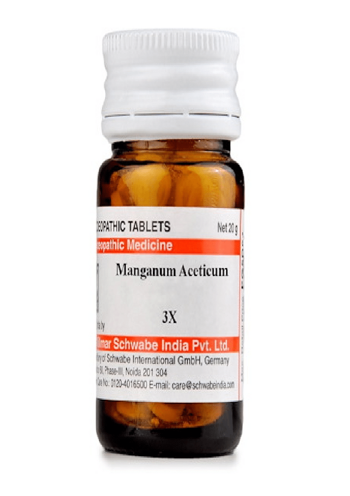 Dr Willmar Schwabe India Manganum Aceticum Trituration Tablet 3X