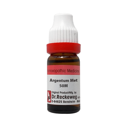 Dr. Reckeweg Argentum Met Dilution 50M CH Dilutions Homeopathy, 50M CH, Homeopathic medicine for Respiratory System, Homeopathic medicine for Cough image