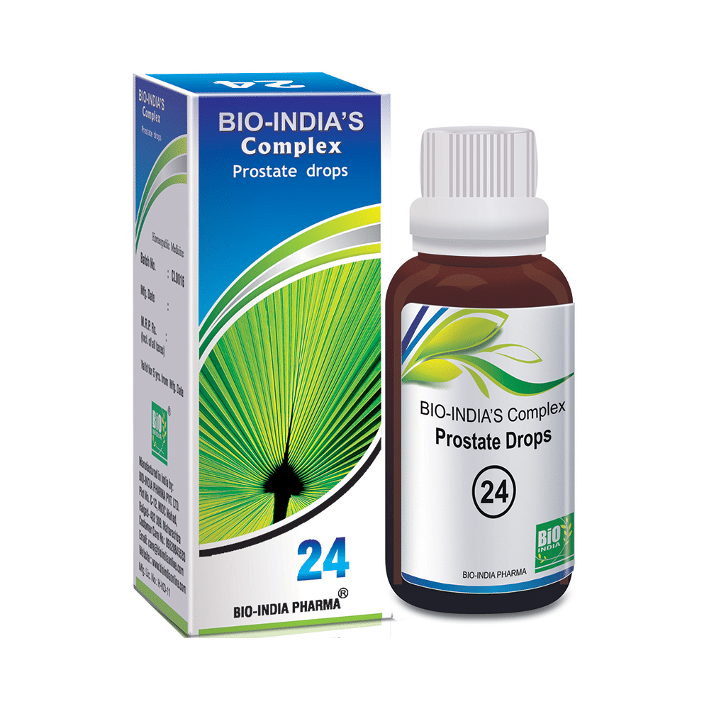 Showing image for Bio India Complex 24 Prostate Drop Bio India Complex 24 Prostate Drop image