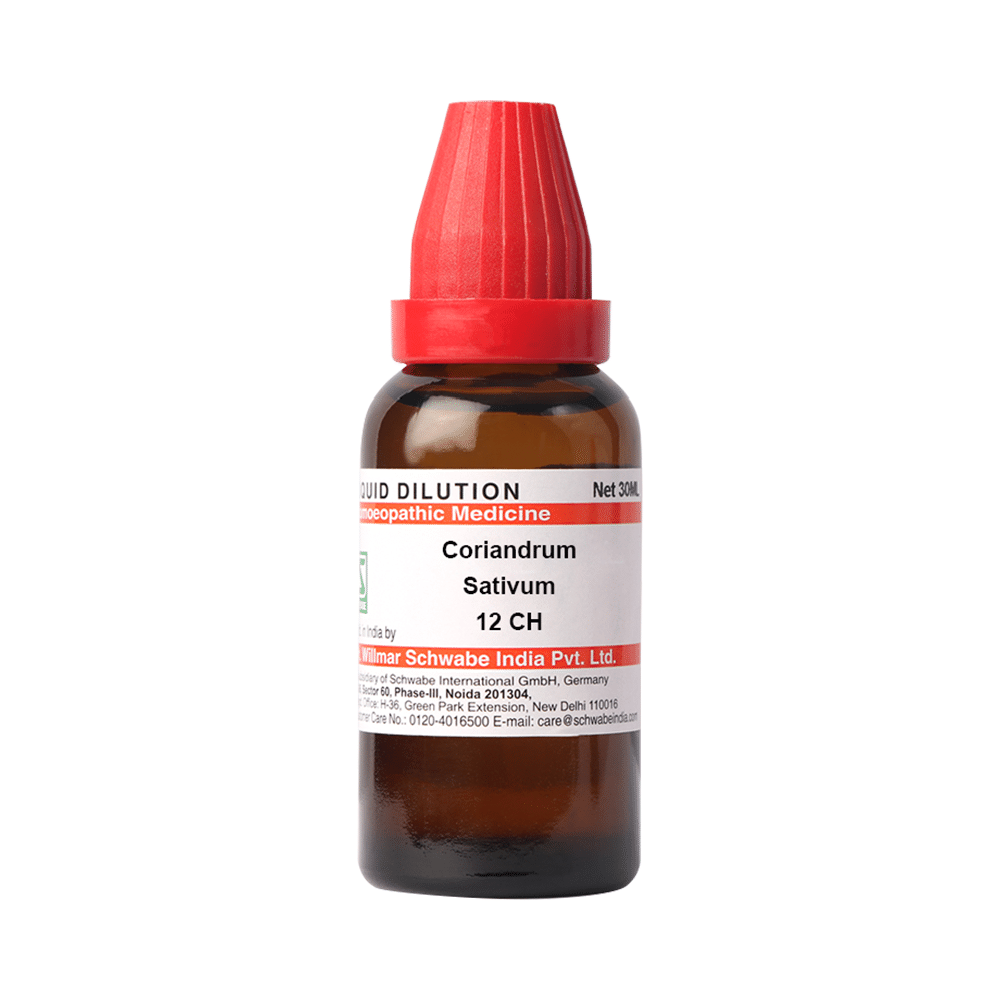 Dr Willmar Schwabe India Coriandrum Sativum Dilution 12 CH Dr Willmar Schwabe India Coriandrum Sativum Dilution 12 CH