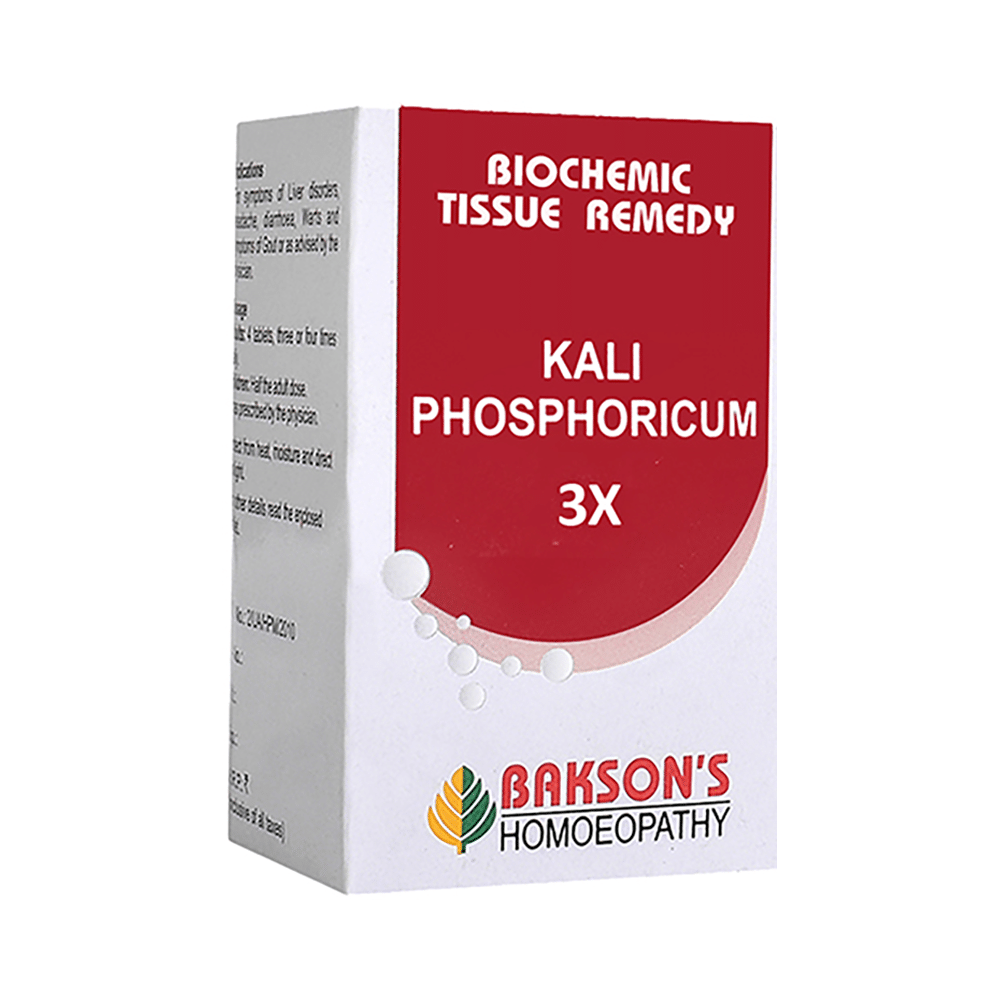 Bakson's Kali Phosphoricum Biochemic Tablet 3X Bakson's Kali Phosphoricum Biochemic Tablet 3X